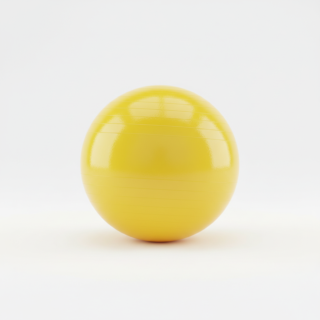 Yellow 65cm Fitness Exercise Stability Ball